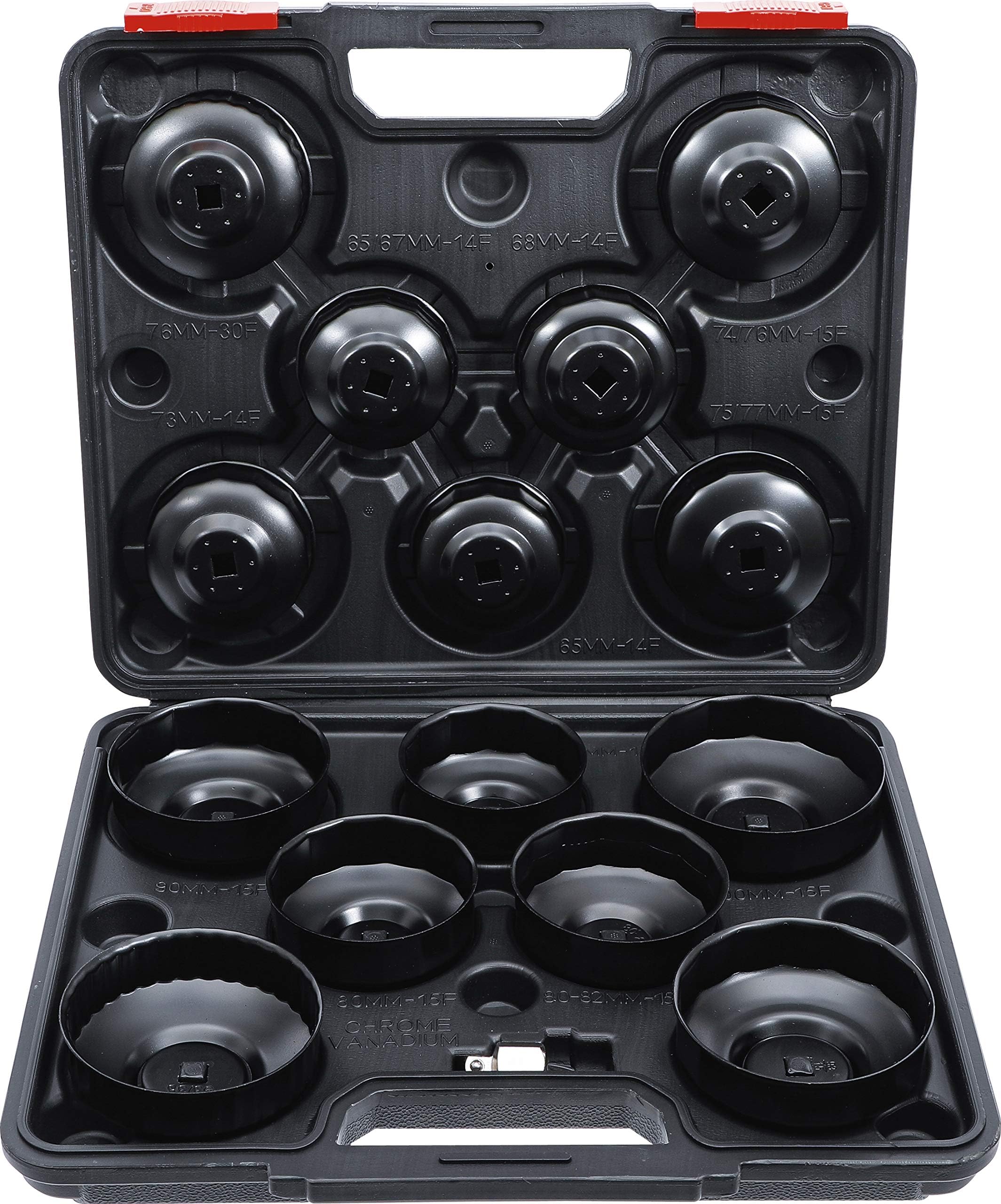 KING TONY Ölfilterschlüssel-Set Mit 92 Mm Und 10 Rillen - Perfekt Für Auto-Werkstatt Und DIY