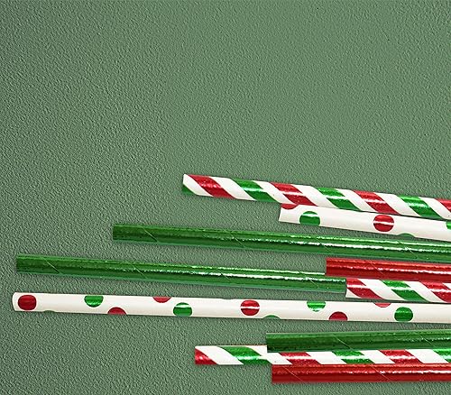 Vista 16 de Pomp Pajitas de papel decorativas 100% biodegradables color azul bebé (100 unidades) Pajitas de bebida de tamaño estándar ecológicas de larga