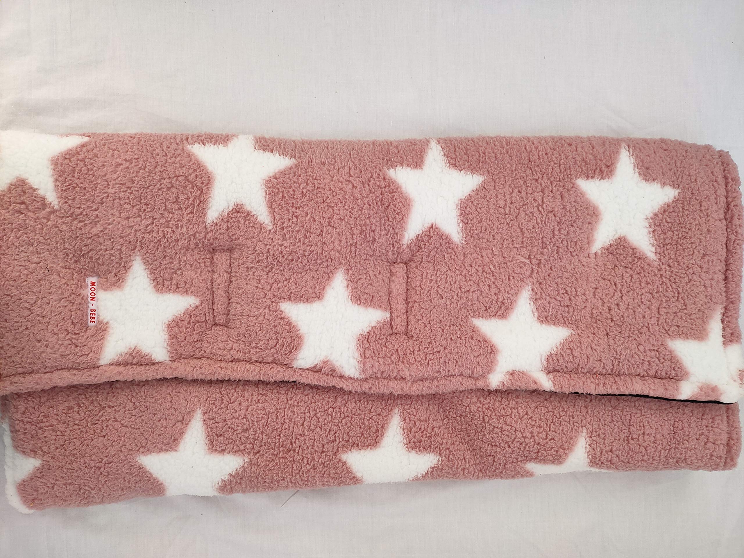 Sac pour nacelle Moon-Bebe Rose pour protéger bébé du froid en poussette