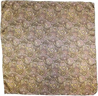 Paisley Silk Scarf Western Cowboy Wild Rag Bandana
