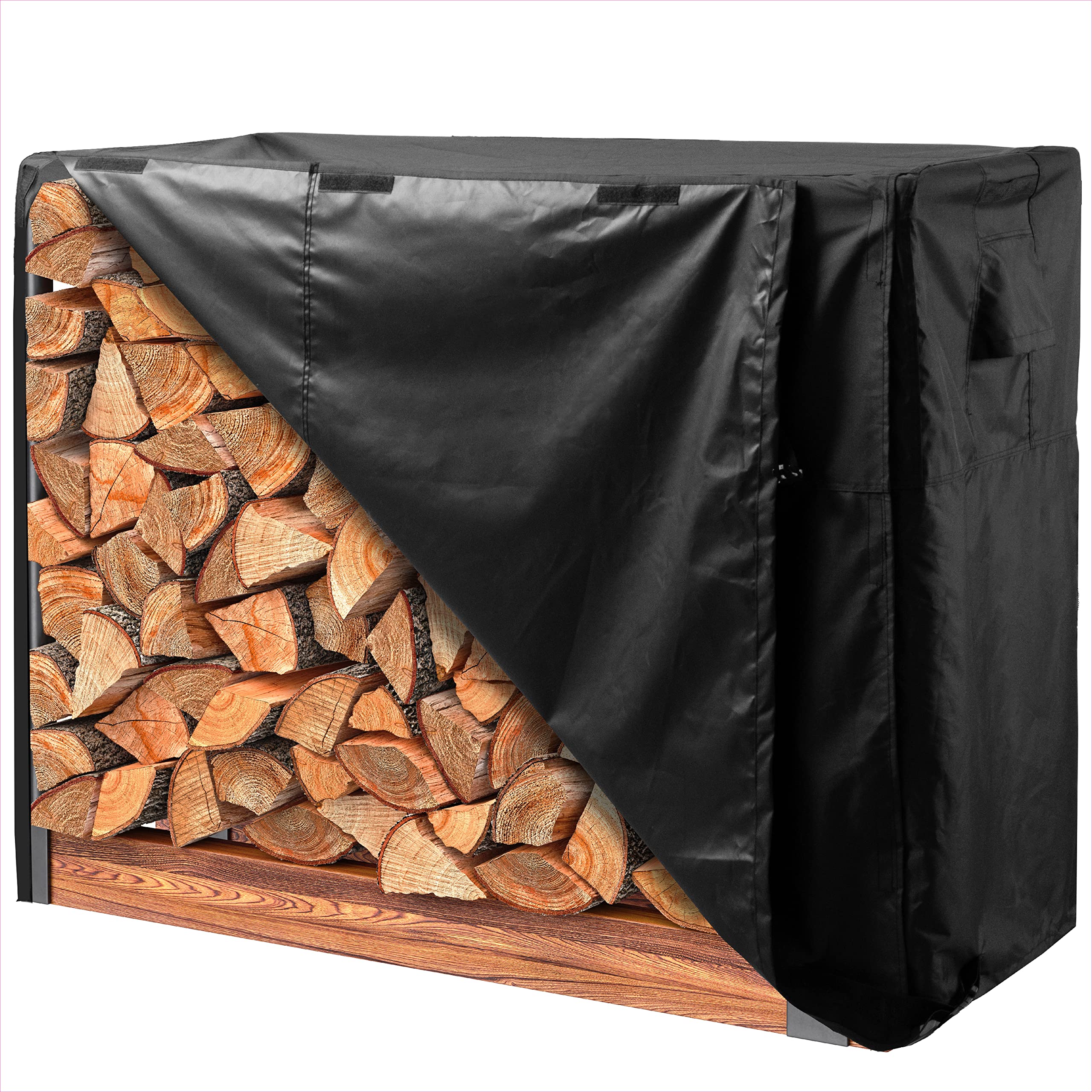 Tough Cover Premium 4ft Firewood Log Rack 600D Waterproof Marine Grade