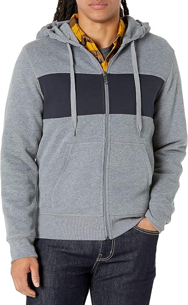 Amazon Essentials Homme Sweat à Capuche en Polaire avec Fermeture Éclair intégrale (Grandes Tailles Disponibles) - 1