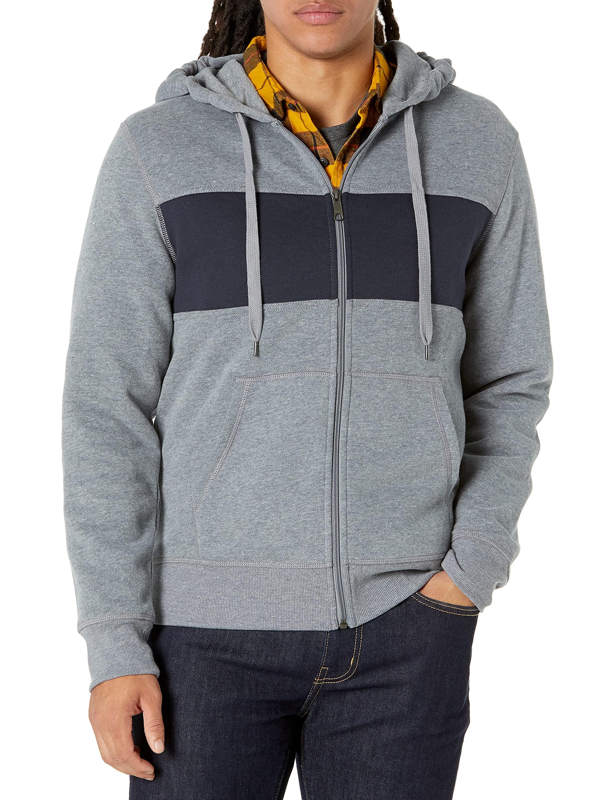 Amazon Essentials Men's Full-Zip Fleece Hoodie (Available in Big & Tall)