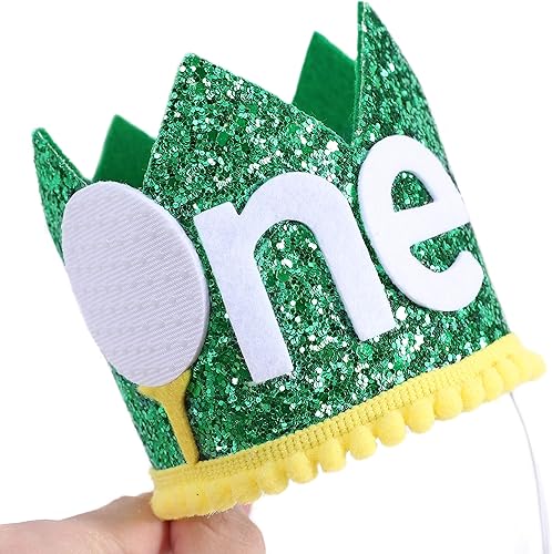 Miniatura 7 de WAWUO Corona de cumpleaños de golf para fiesta de primer cumpleaños, sombrero de primer cumpleaños para accesorios de cabina de fotos, los mejores