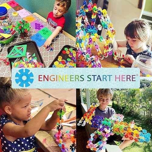 Miniatura 7 de Brain Flakes Kit de construcción y construcción de 2500 piezas, una alternativa creativa y educativa a los bloques de construcción, piezas de ruedas