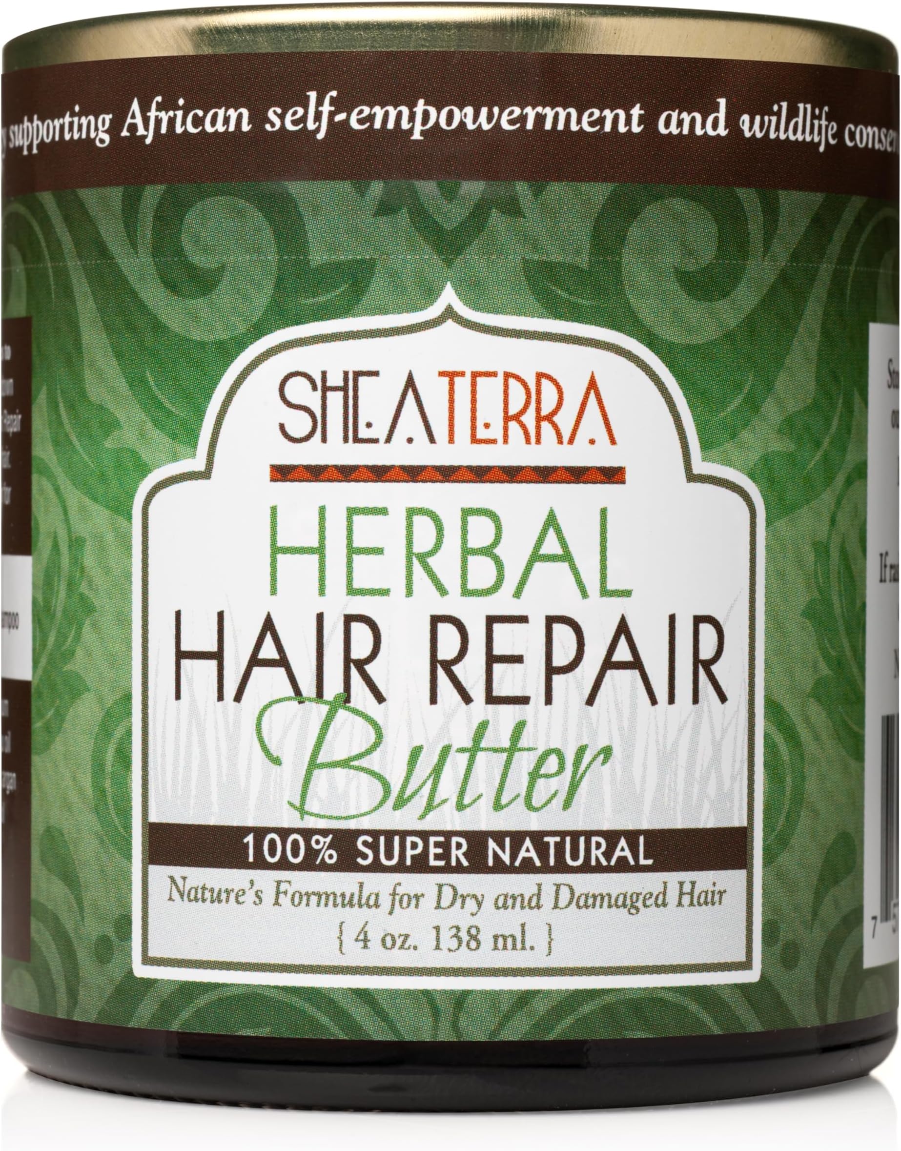 Hair Repair Herbal Butter | Natural Hair Restoration and Dry Itchy Scalp Treatment - Rinse Out or Leave-In Conditioner - 4 oz