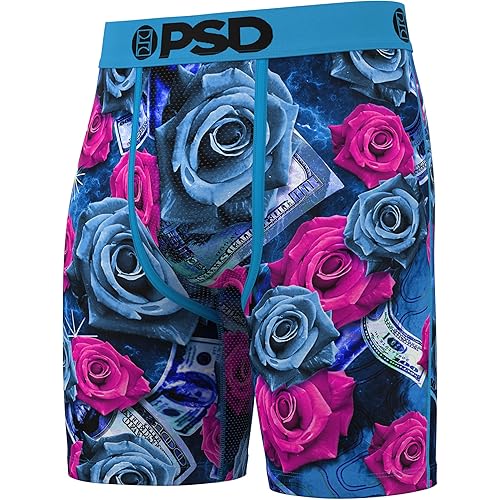 PSD Men's Vice Rose Boxer Briefs, Multi, S