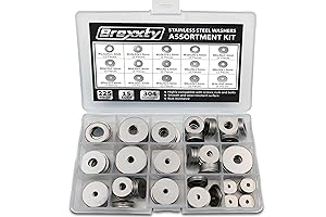 Premium 225-Piece Stainless Steel Fender Washers Assortment