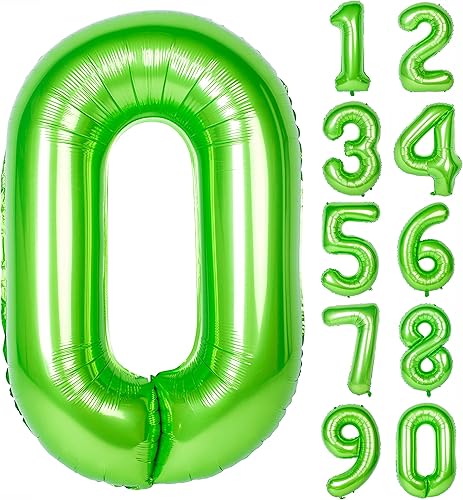 40 pulgadas verde números grandes decoraciones de fiesta de cumpleaños de helio papel de aluminio Mylar globo número grande digital 0 40 pulgadas verde números grandes decoraciones de fiesta de cumpleaños de helio papel de aluminio Mylar globo número grande digital 0