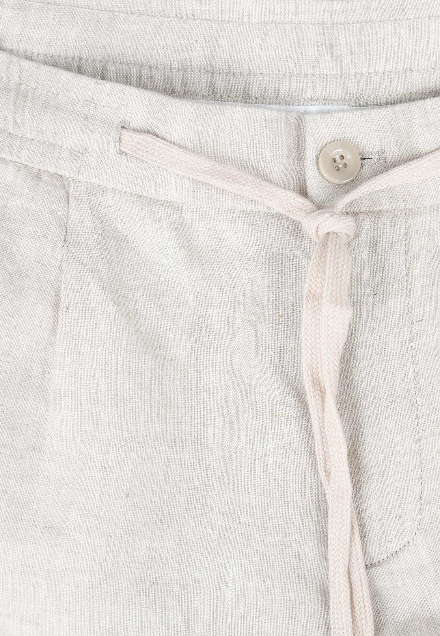 Ciabalù Herrenhose, Leinen, elegant, Caprihose, Sommer, kühl und bequem, Tasche für Amerika, Übergrößen, beige, 42