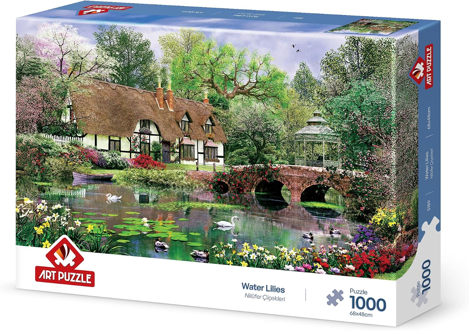 Art Puzzle Nilüfer Çiçekleri 1000 Parça Puzzle