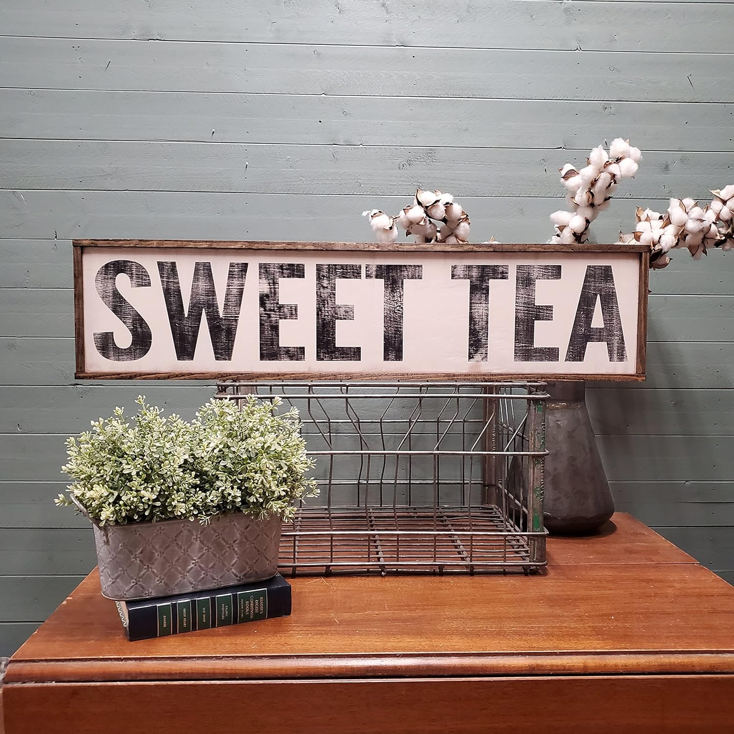Amazon.com : WIPBLAK Wood Sweet Tea Sign, Farmhouse Kitchen Decor ...