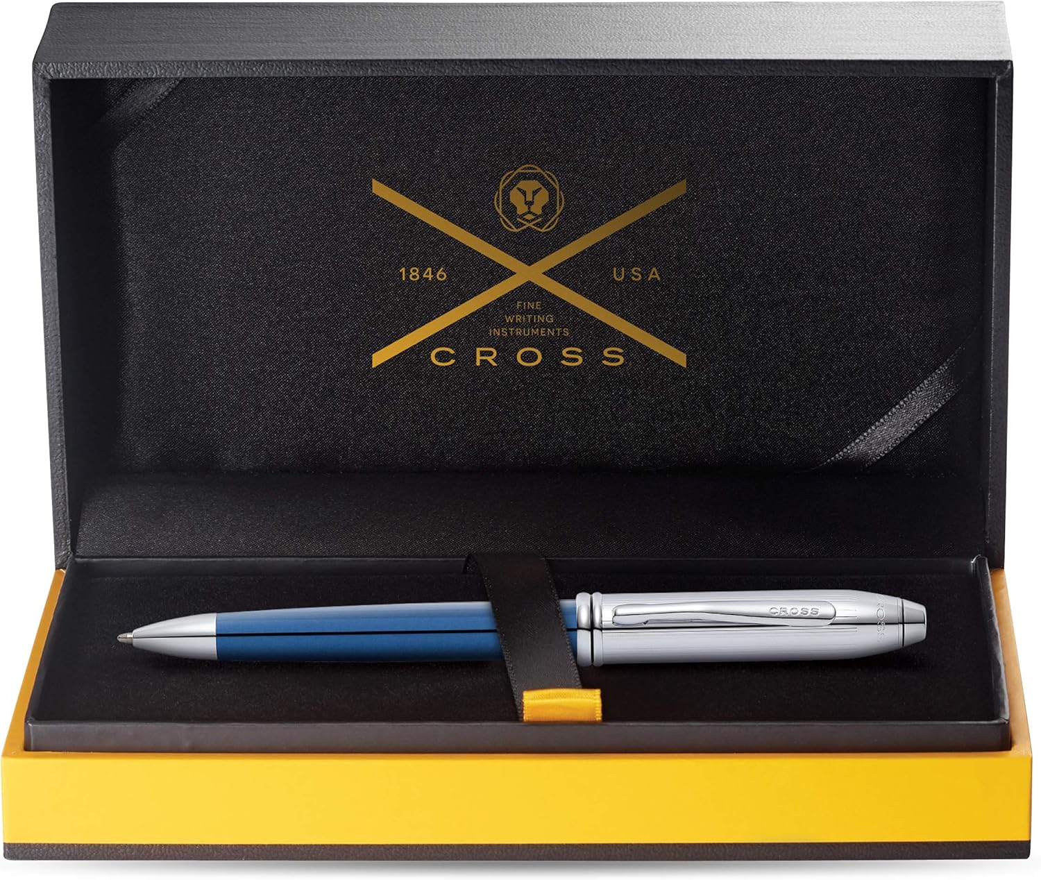 Cross Townsend Limited Edition Ballpoint Pen - Blue Chrome