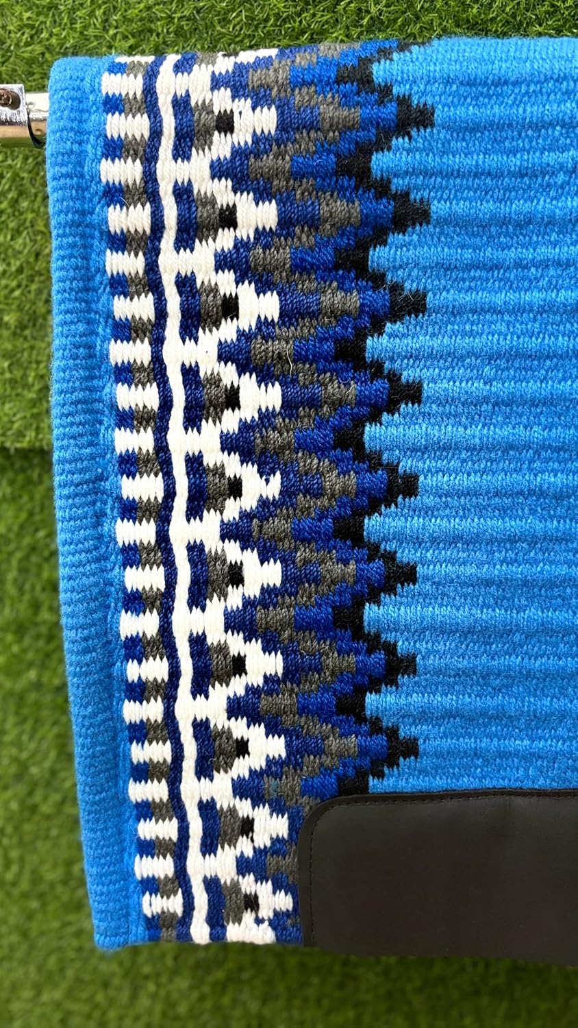 Handmade Western Show Saddle Blanket | Genuine New Zealand Wool Pad | Custom Equestrian Gear AM-253
