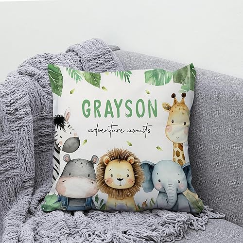 Vista 21 de Hyturtle Almohada personalizada con anuncio de nacimiento para niños (inserto incluido), regalo para bebé niño, almohada de estadísticas