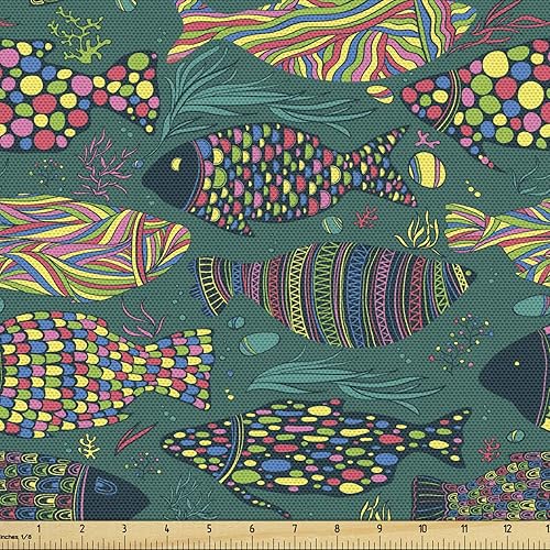 Vista 85 de Lunarable The Yard, tela de dulces de la yarda, deliciosos macarrones, magdalenas, magdalenas, azúcar, sabroso, delicioso, acuarela, tela