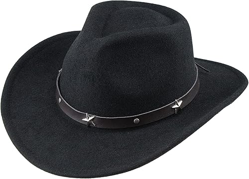 Miniatura 10 de Western Cowboy Cowgirl Hat for Kids Boys Girls Felt Fedora Hats (for Kids 3-6 Years)