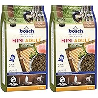 bosch HPC Mini Adult | con pollame fresco e miglio | Cibo secco per cani adulti di