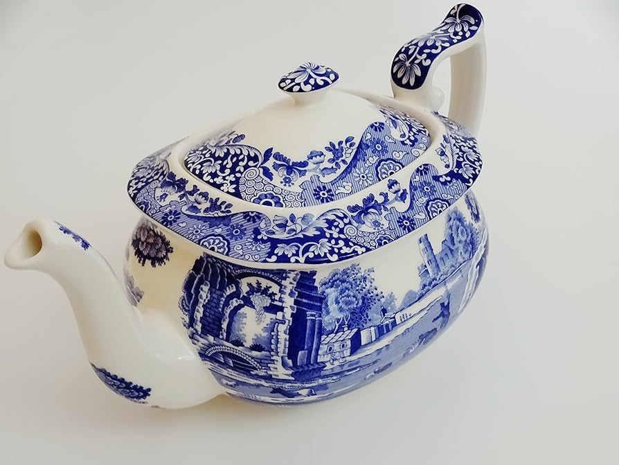 Amazon | スポード (Spode) ブルーイタリアン ティーポット 1150cc Amazon | スポード (Spode) ブルーイタリアン ティーポット 1150cc