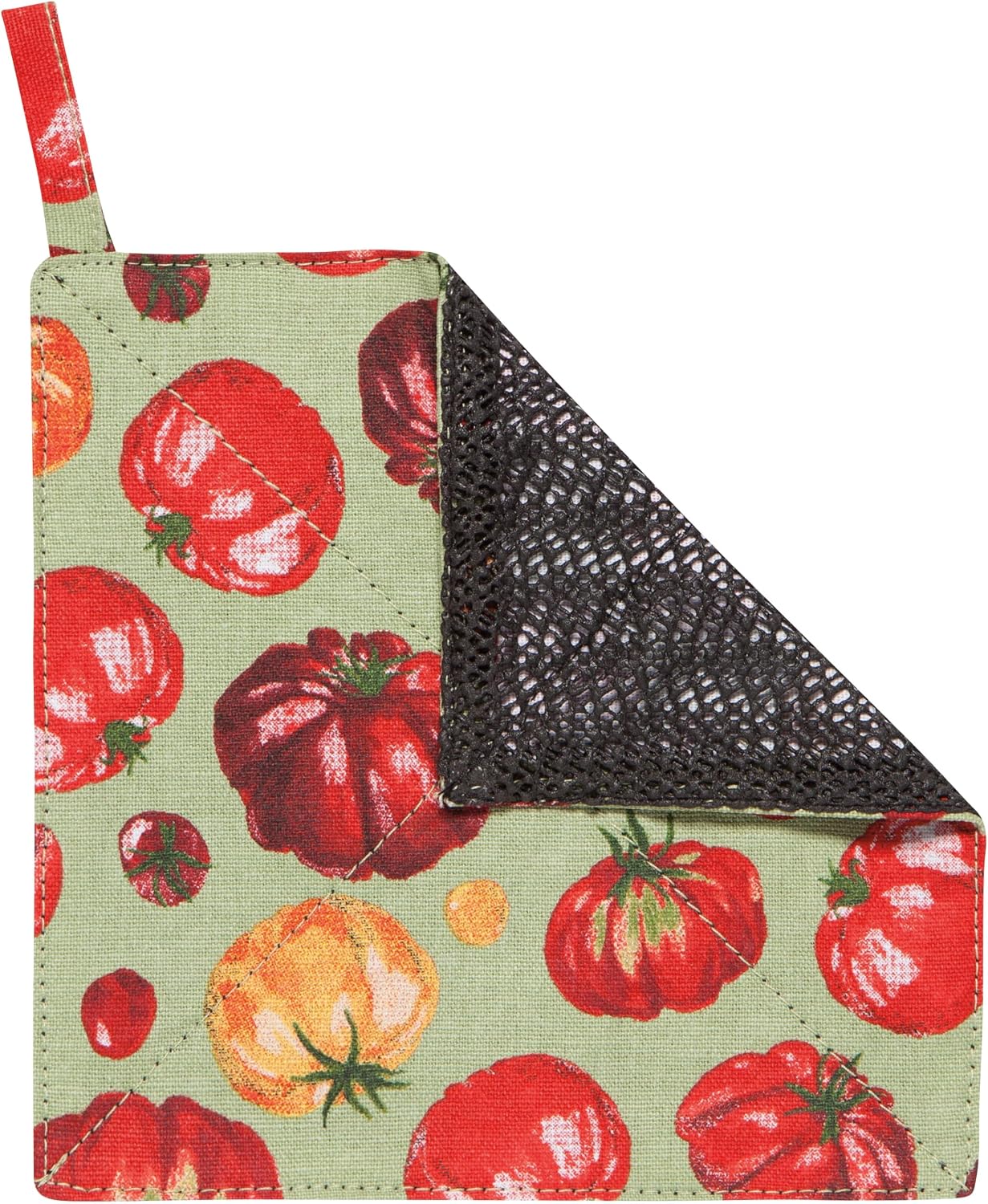 Now Designs Berry Bramble Jar Gripper, 6x6in, Cotton & PVC Mesh, Machine Washable, Stylish Kitchen Tool for Easy Jar Opening
