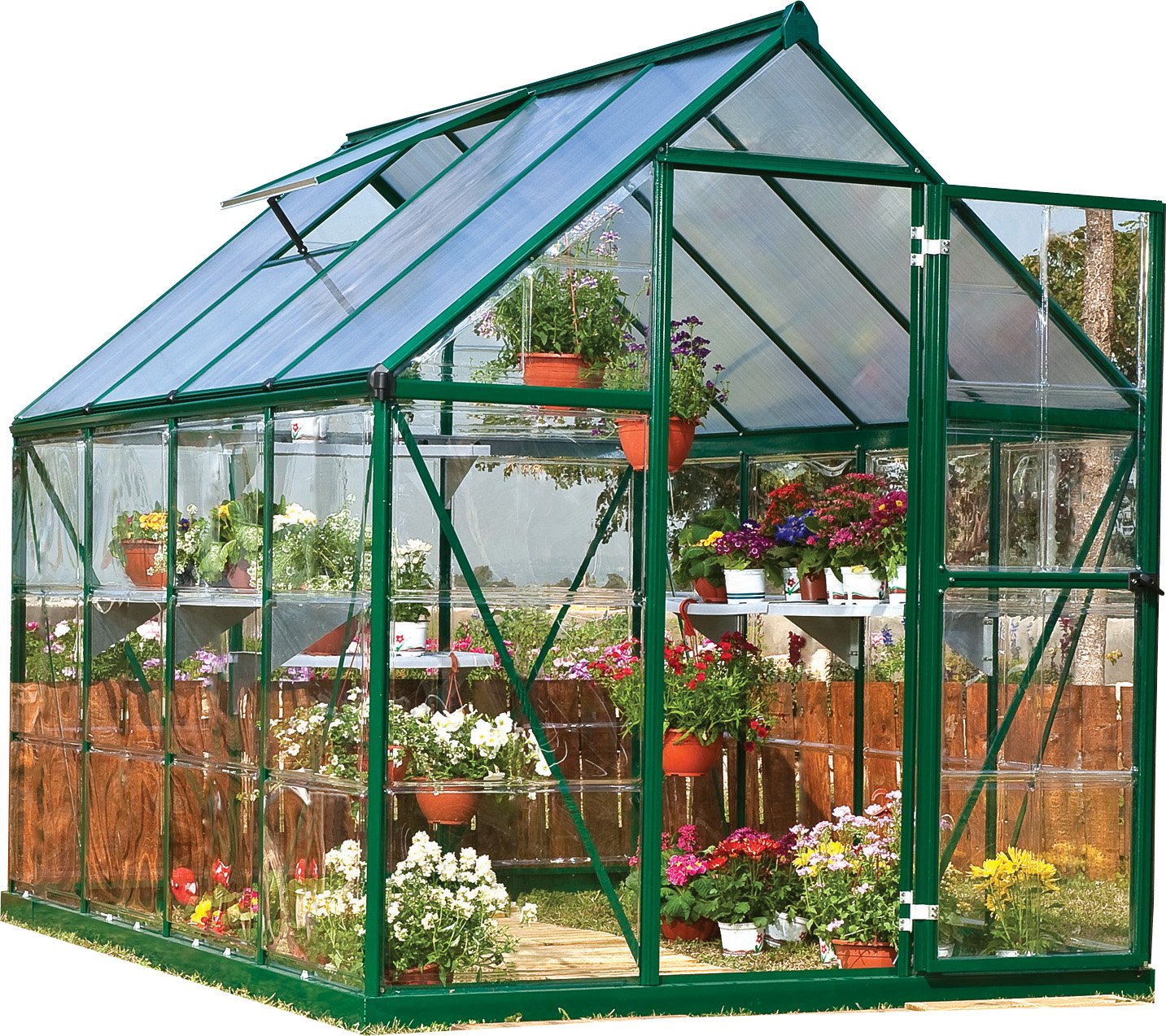 Amazon.com : Palram - Canopia Hybrid 6' x 8' Greenhouse - Forest