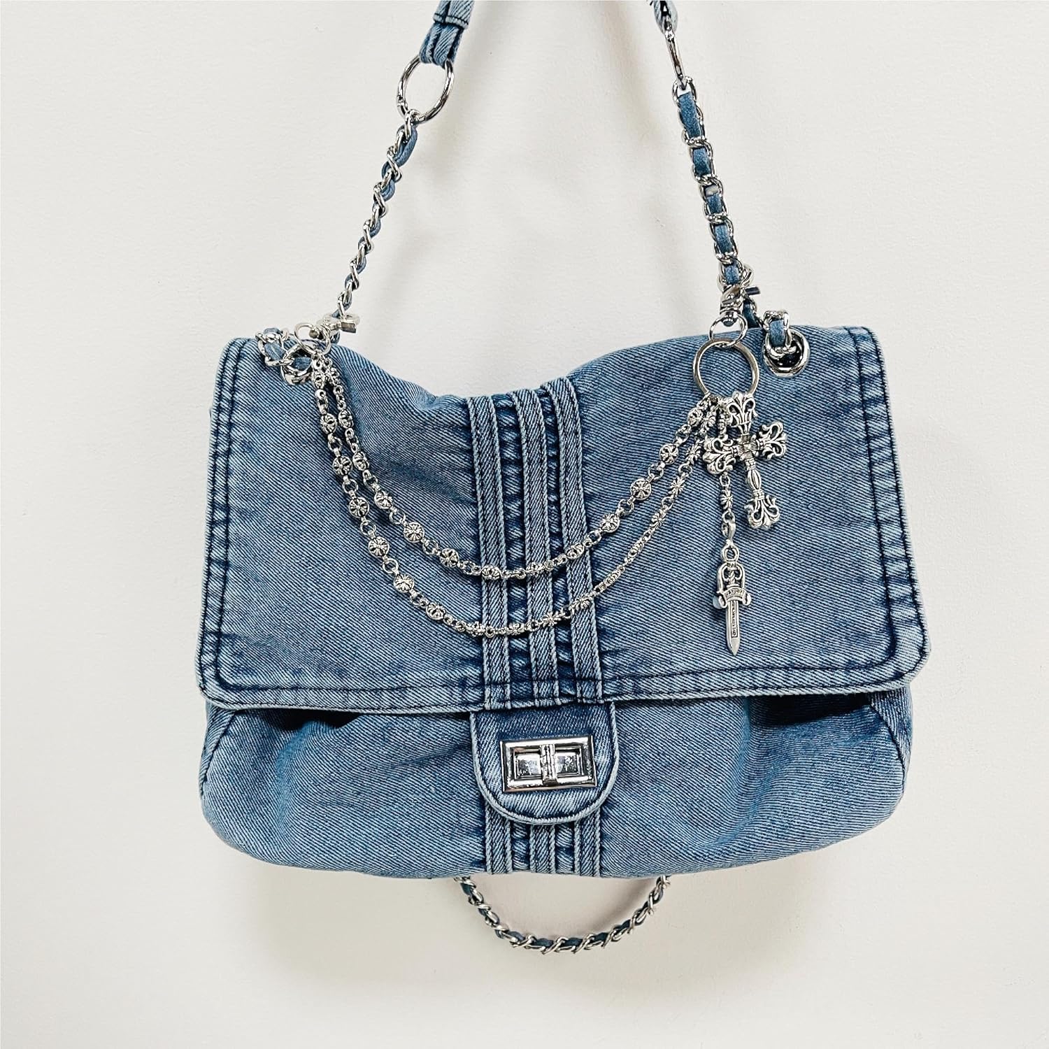 QTMY Chain Keychain Bag Charms for Handbag Purse Backpack Accessories for Bogg Bag,791 - Image 7