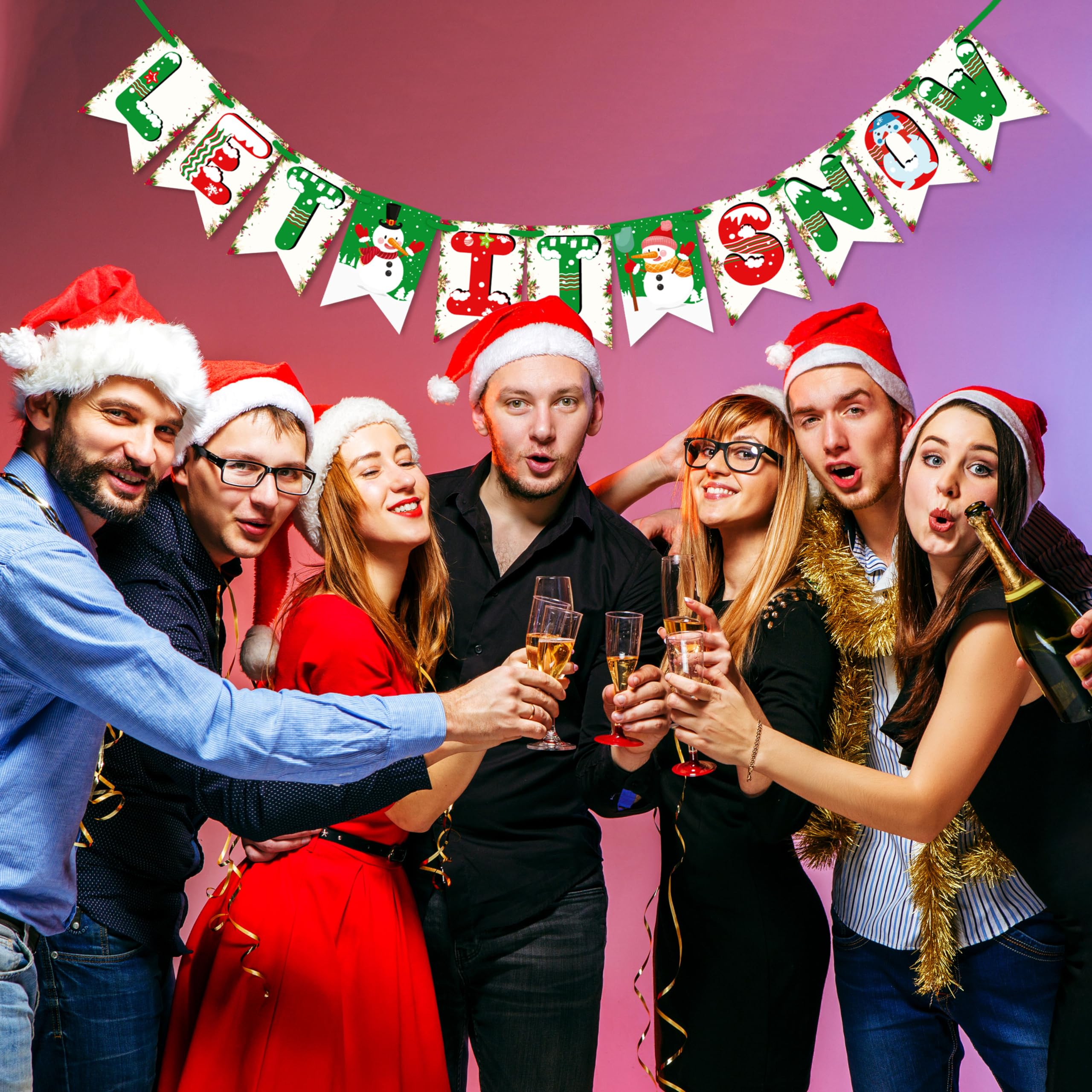 Wobbox Merry Christmas Banner, Happy Christmas Banner, Christmas Decorations Items For Home-FP1457 4