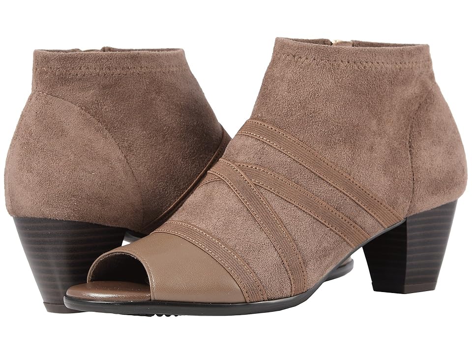 

Trotters Maris (Taupe Soft Nappa Leather/Stretch Textile) Women's Shoes
