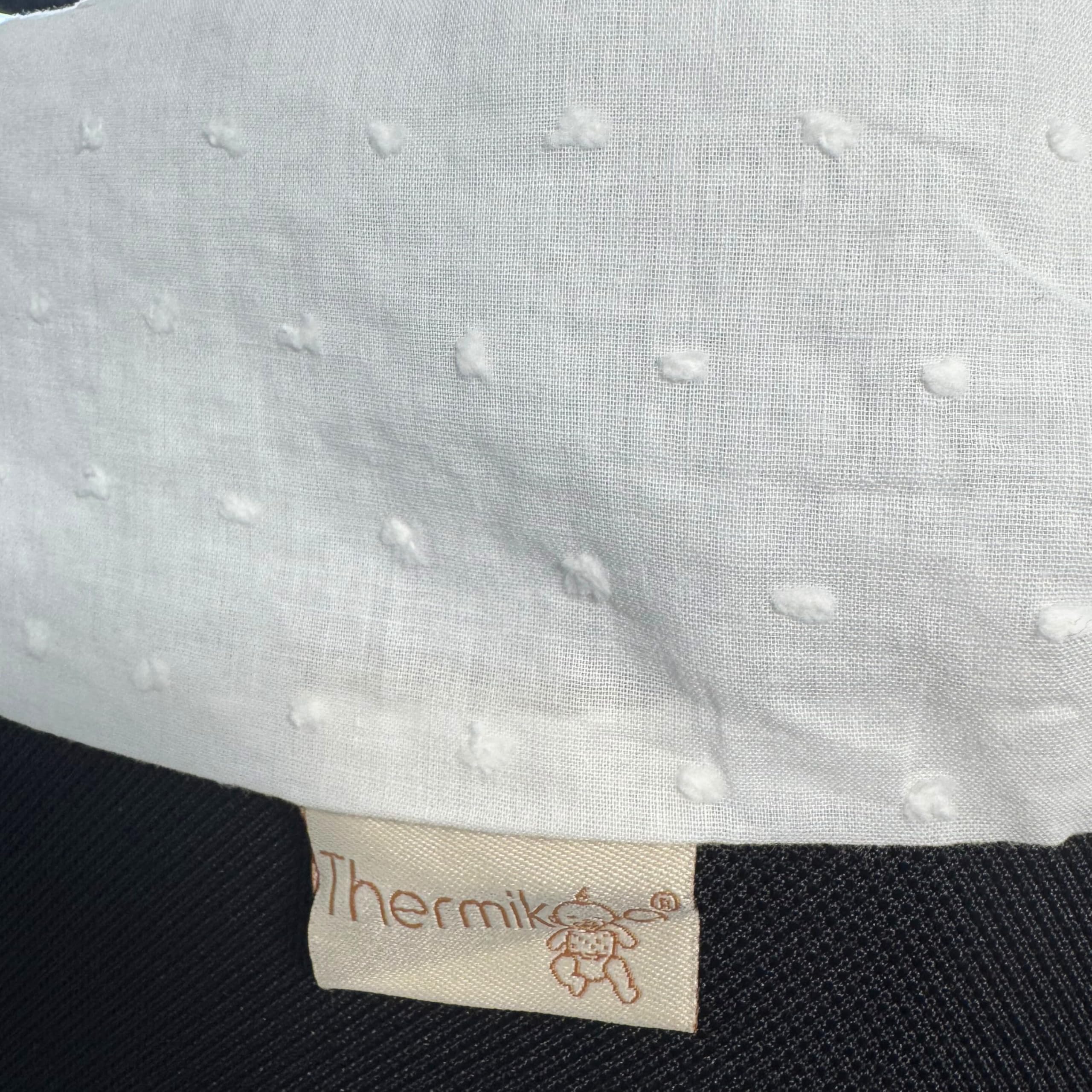 Thermikoa Rivestimento Navicella Universale in tessuto in cotone plumetis – Copertura Copri Neonato Carrozzina, Fodera Interno, Lenzuola Carrozzina Neonato (Bianco)