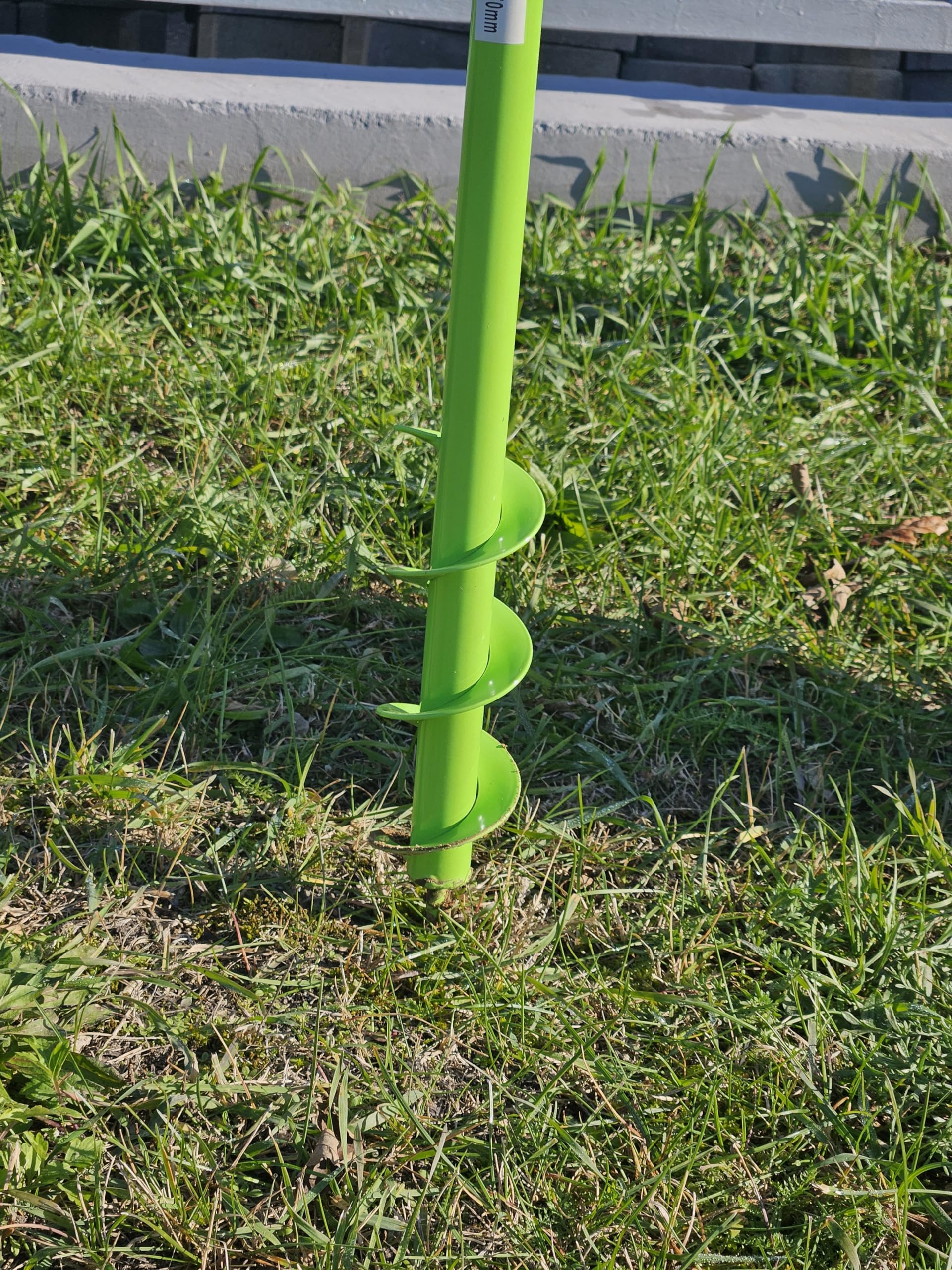 WERHE świder ziemny 80 mm Ø, 350 mm długości do wiertarki i wkrętarki akumulatorowej – świder ogrodowy do łatwego sadzenia kwiatów, krzewów i wykonywania otworów pod słupki ogrodzeniowe