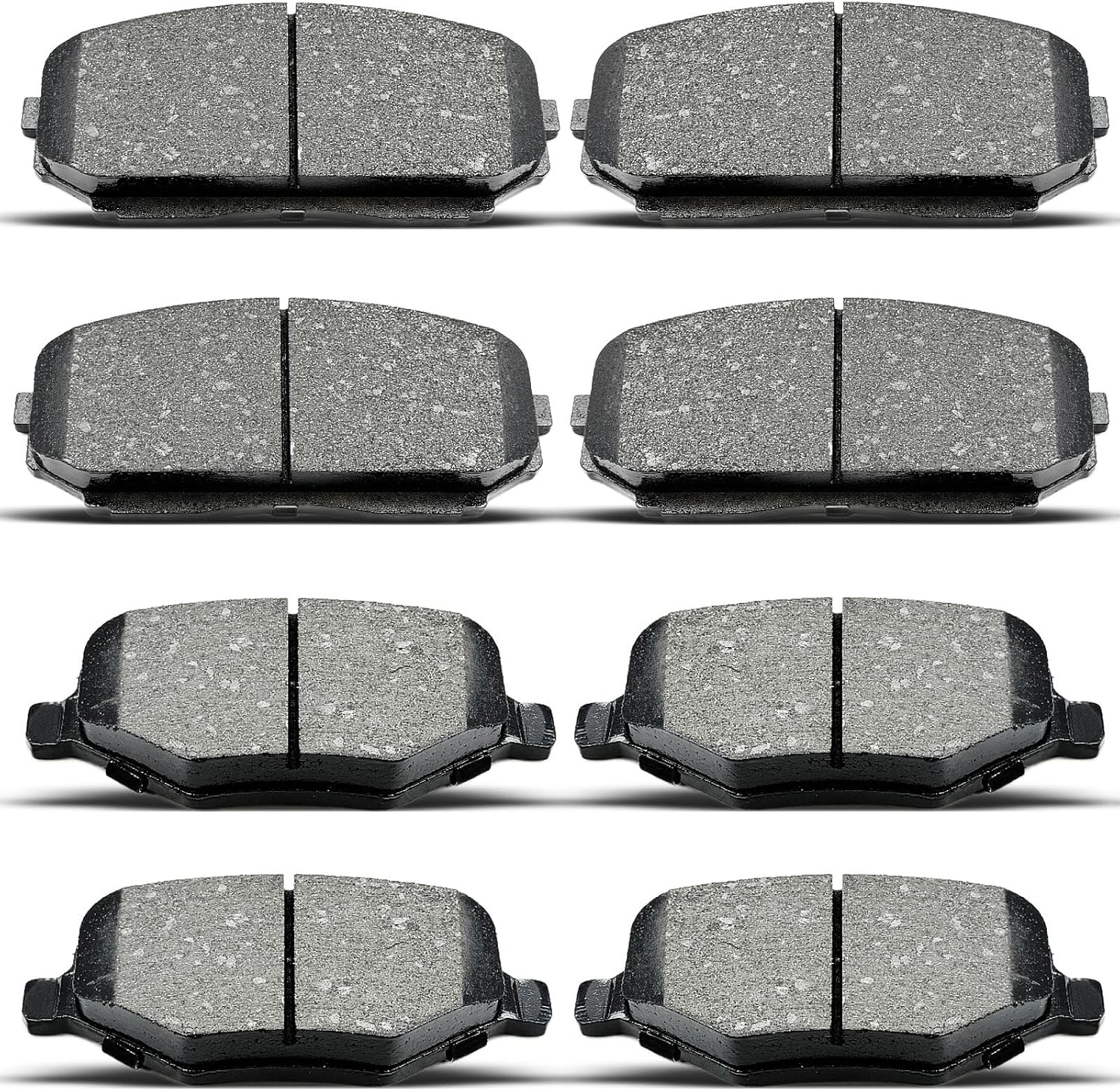 front rear Brake Pads Compatible with Ford Edge 2011-2014,Lincoln Mkx 2011-2015 (‎D1258,D1377)