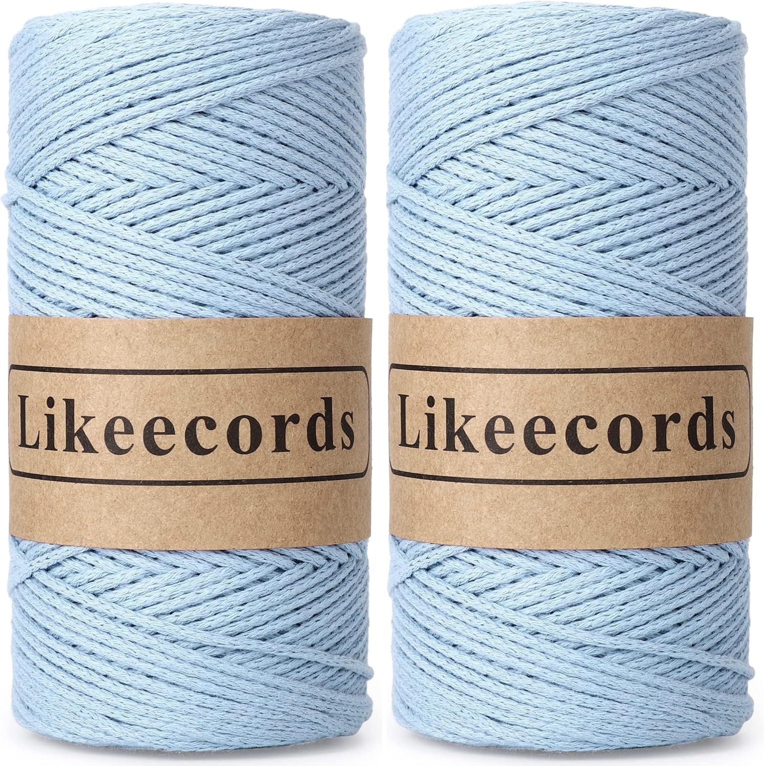 Likeecords 100 Cotton Rope Crochet Yarn Bag Cord 2mm