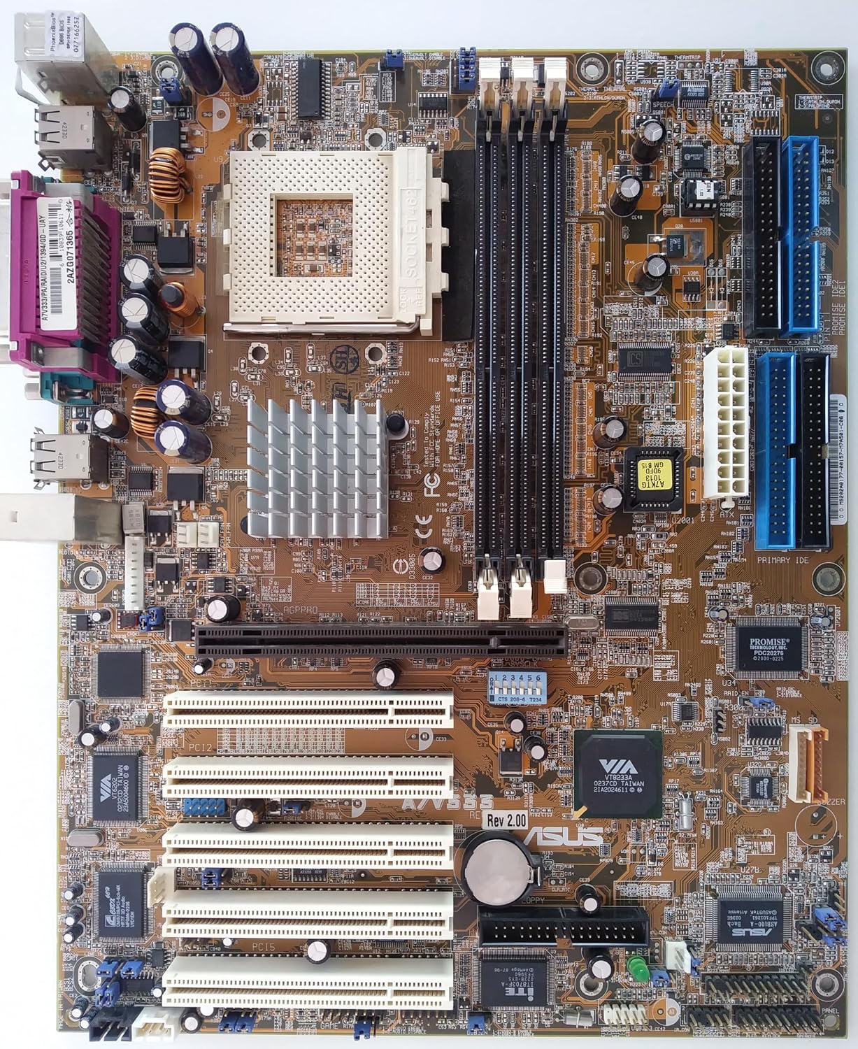INTERWEB Replacement for ASUS A7V333 VIA KT333 Socket A 462 ATX Motherboard