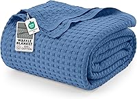 Vista 109 de Utopia Bedding Sage Green 100% Cotton Waffle Blanket 300 GSM [Full - 90x84 Inch] Soft Lightweight Breathable Bed Blanket for All Season