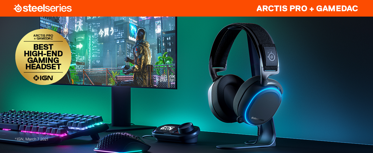 Amazon.com: SteelSeries Arctis Pro + GameDAC Wired Gaming Headset