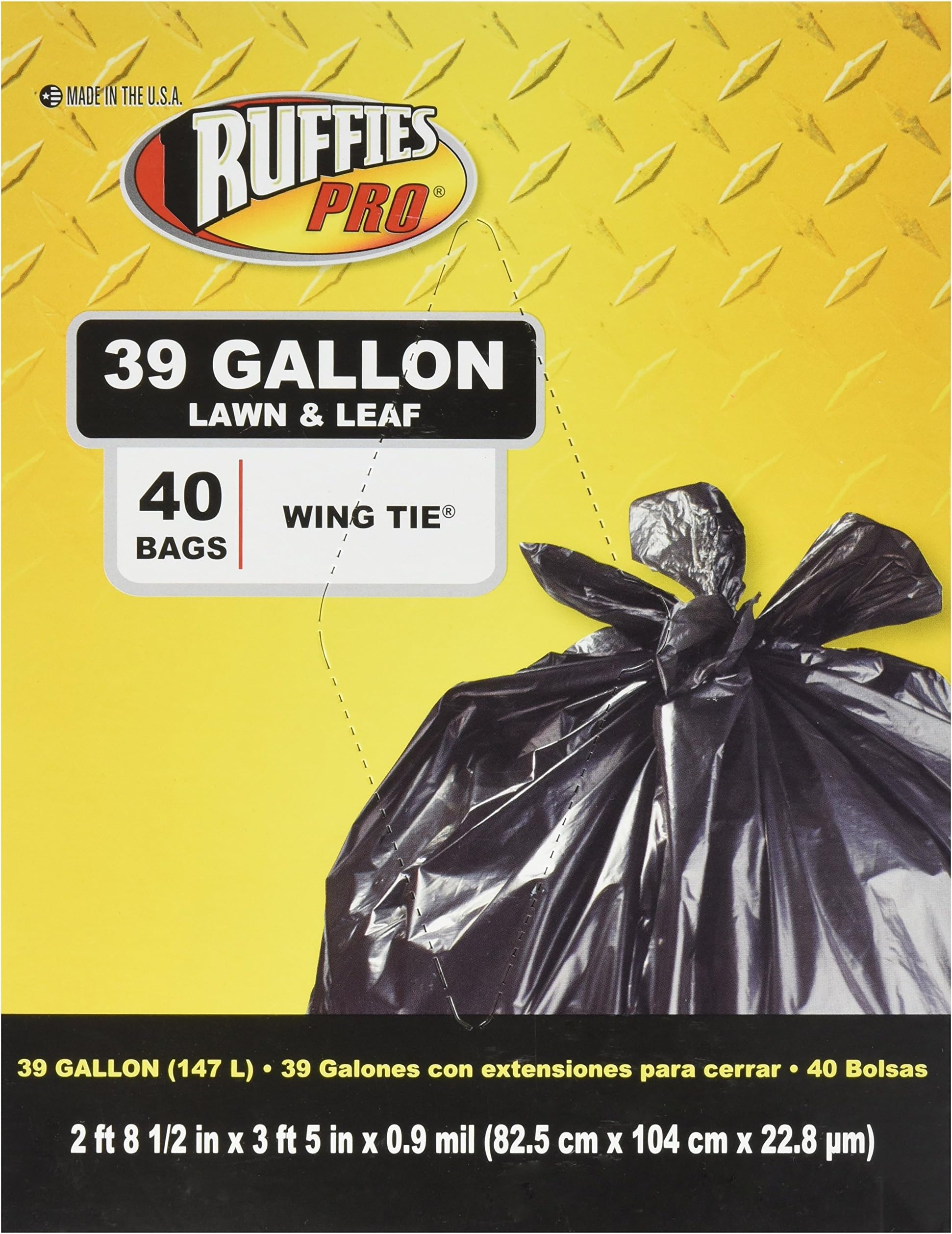 Tuffsak 40 Count 39 Gallon Lawn & Leaf Bags 618871(RP107B