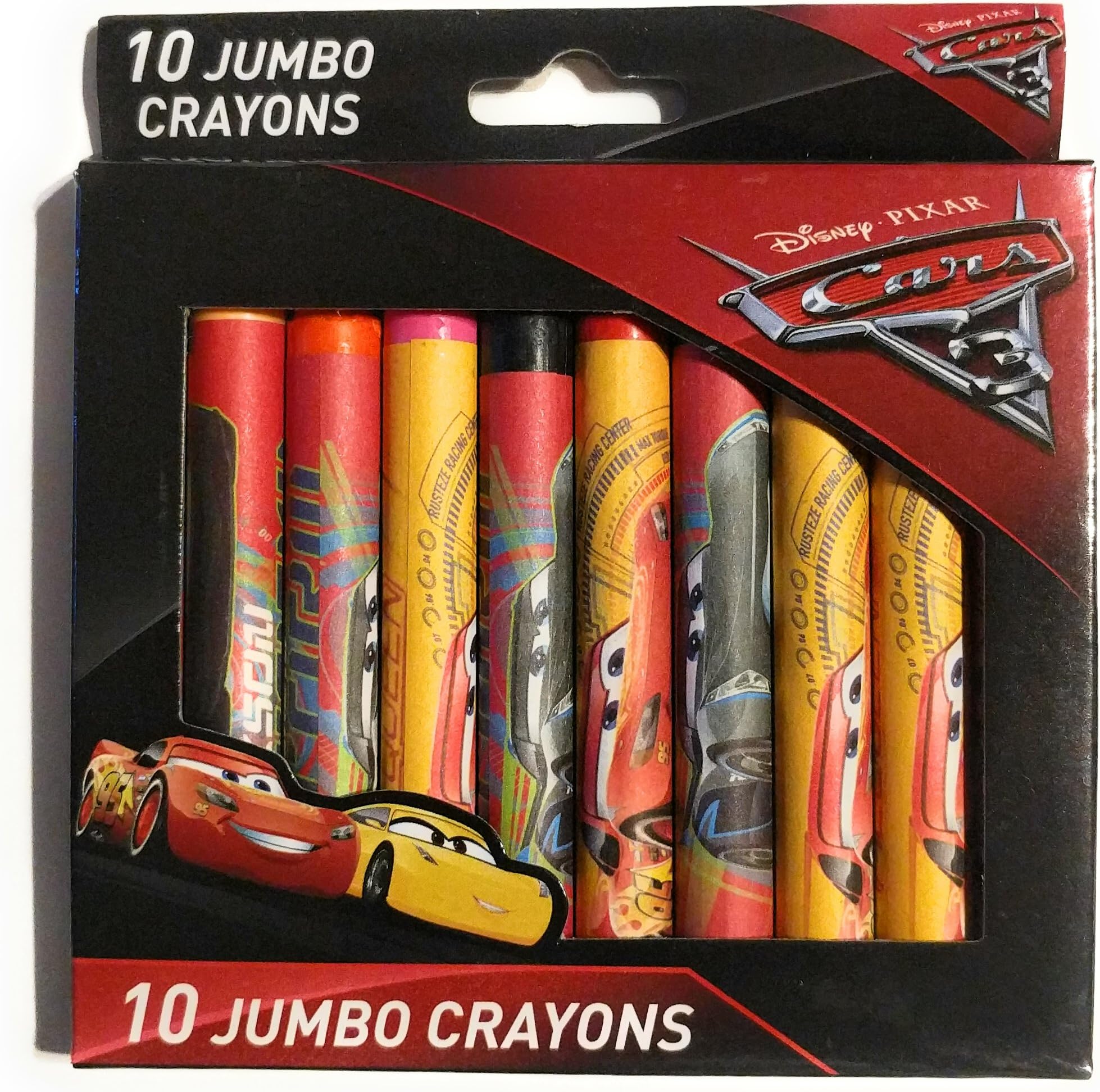 Disney Cars 3 Jumbo Crayons - 10 Pcs