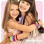 Pretty Me Friendship Kit de fabrication de bracelet pour les filles - Artisanat pour fillette - Bracelets à cordes fabricant - Cadeaux de 8-12 ans - Idées cadeaux d'anniversaire & Kits Jouets Ages 8 pour enfant, 9, 10, 11, 12 - Enfants âgés de 8 à 12 ans