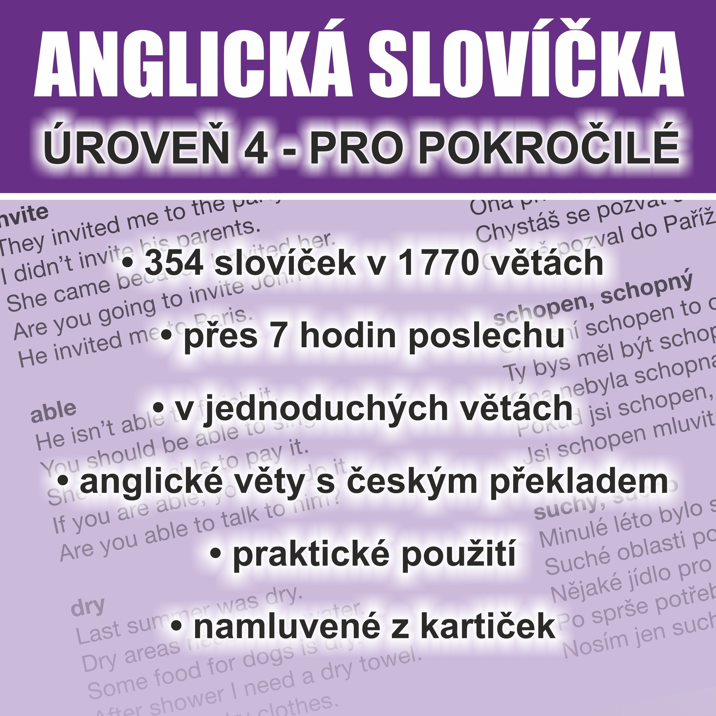 Anglická slovíčka - úroveň 4 pro pokročilé