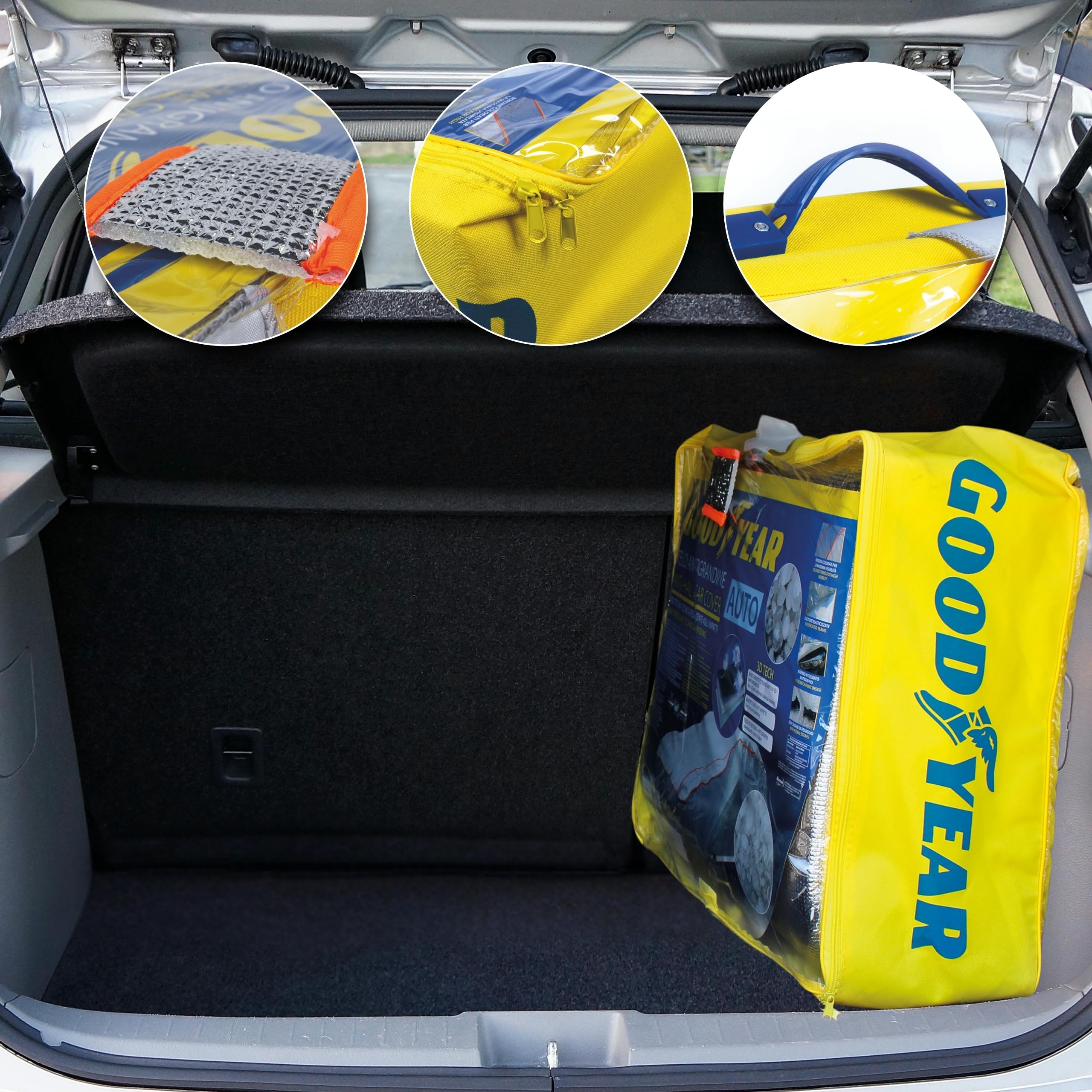 Goodyear Autoabdeckung, Hagelschutz, Hagelschutz, für Auto und SUV, UV-Schutz, wasserdicht, Hagelschutz, Größe S