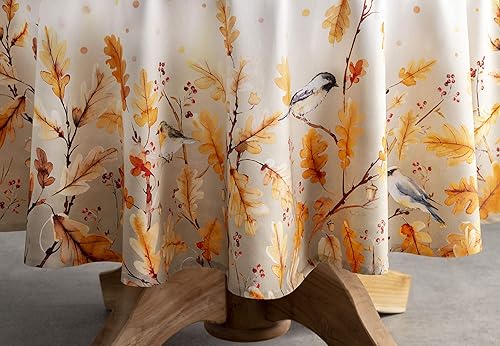 Miniatura 7 de Maison d' Hermine Mantel 100% algodón para mesas redondas de cocina, comedor, fiestas, bodas, Acción de GraciasNavidad (69 pulgadas de diámetro),