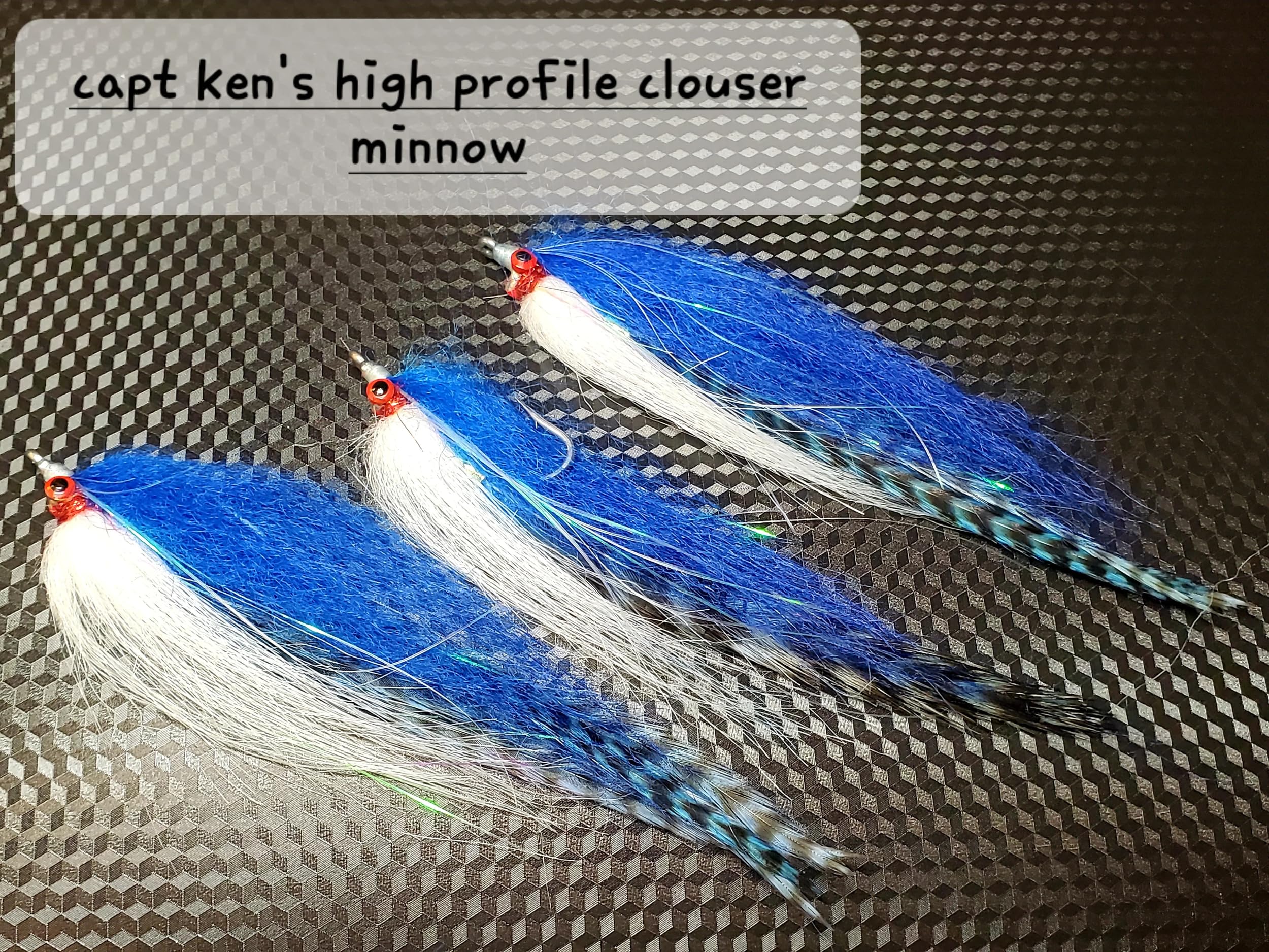 Salt Water Clouser Selection, High Profile Clouser Minnow, Half and Half Streamer Fly
