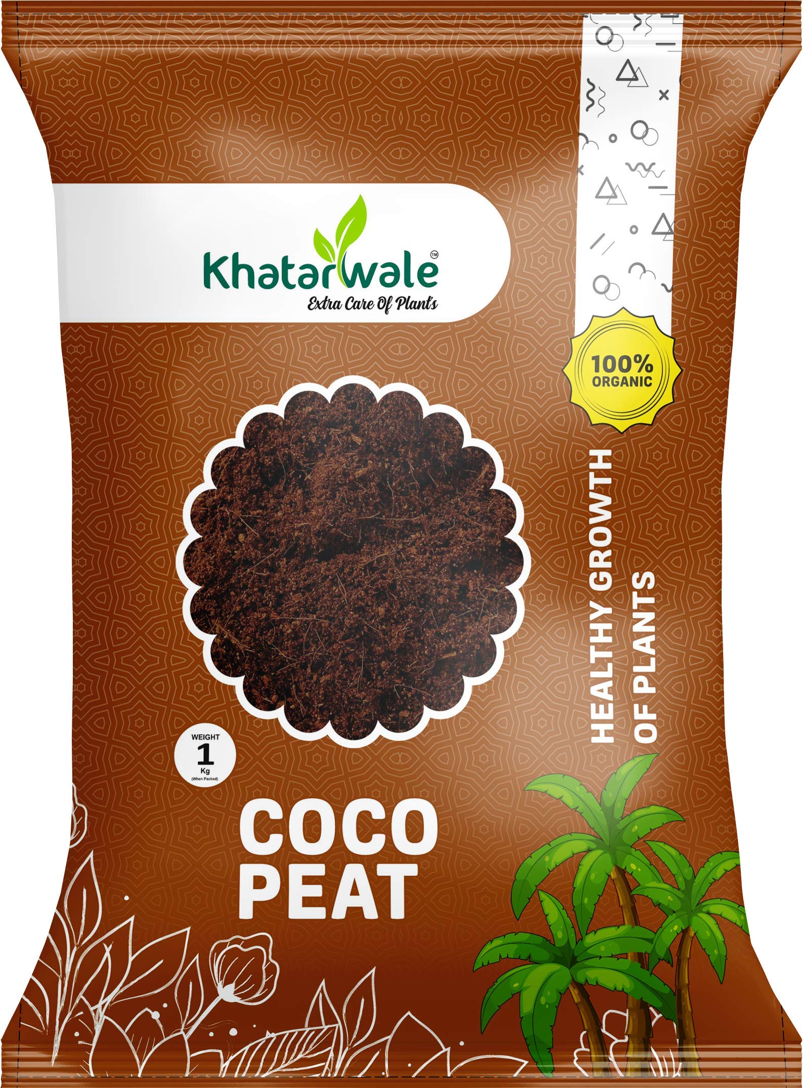 Khatarwale - Organic COCOPEAT (900g) || Ready to Use Compost for Home-Office, Indoor-Outdoor Plants, Gardens (Cocopeat)