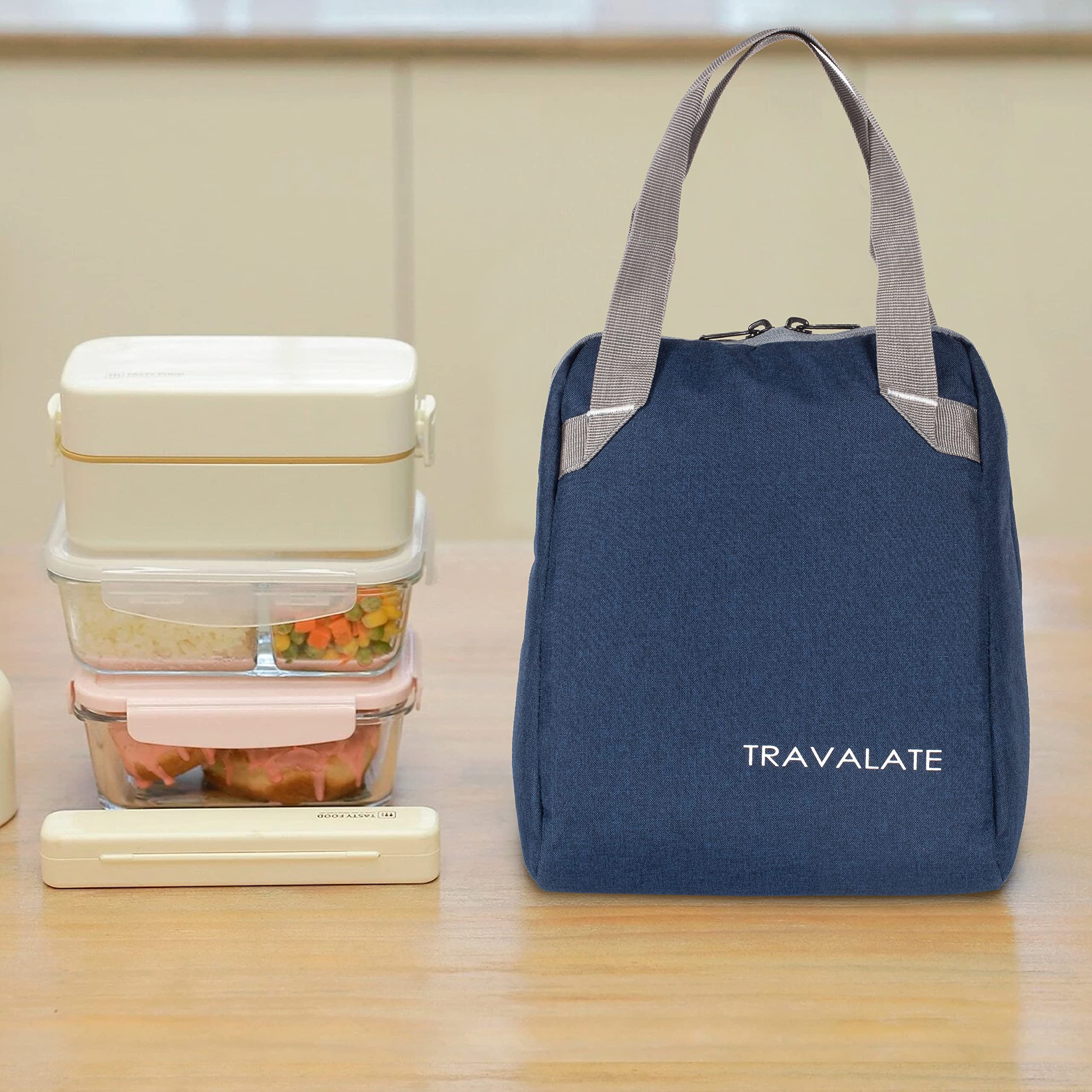 Leakproof Lunch Bag - Navy Blue -6 Leakproof Lunch Bag - Navy Blue -6