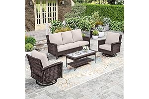 Hera&#x27;s House 4-Piece Patio Furniture Set for Ultimate Outdoor Relaxation