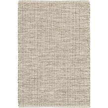 Dash and Albert Marled Cotton Area Rug - 2 x 3 Brown Solid Handwoven Accent Rug - Durable, Lightweight, High Traffic Areas Hallway, Bedroom, Living Room