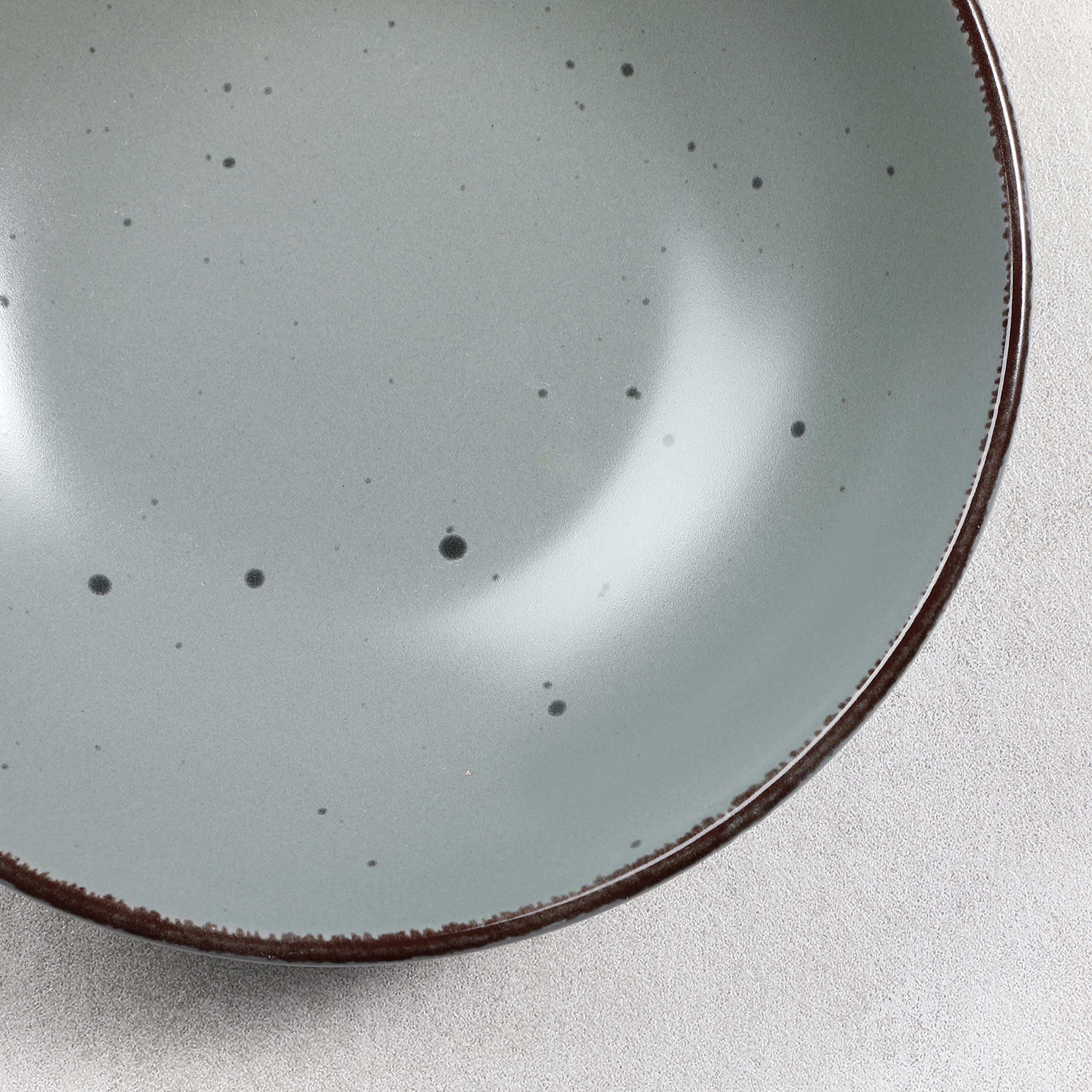 vancasso, Série Moda, Assiette Creuse en Céramique, Assiette à Soupe Saladier - 12 Pièces