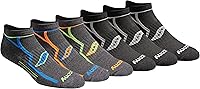 Saucony Men's RunDry Bolt Performance No-Show Socks - Arch Support, Moisture Wicking, Breathable Mesh (6, 12, 18 Pairs)