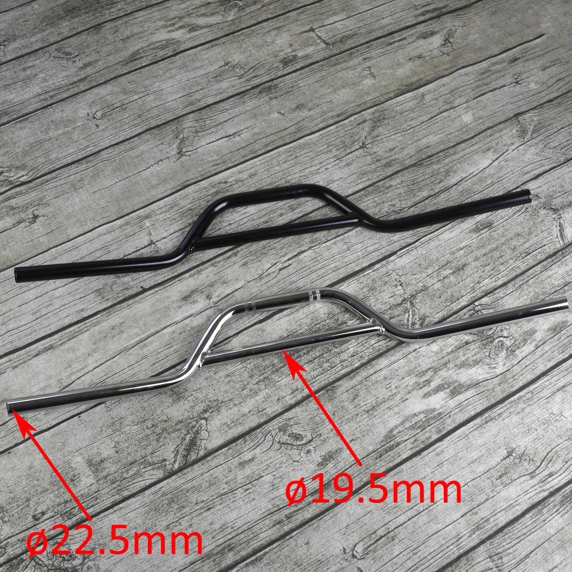 Lenkerriser Motorrad Motorrad 22mm Lenker Querstange Passend für CG125 Scrambler 7/8 Cafe Racer Lenker Für Verstärkt(Black)