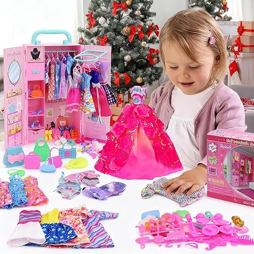 Vista 21 de Zita Element Lot 5 Handmade Fashion Party Dress Outfit para Barbie Ropa Xmas Gift- estilo al azar